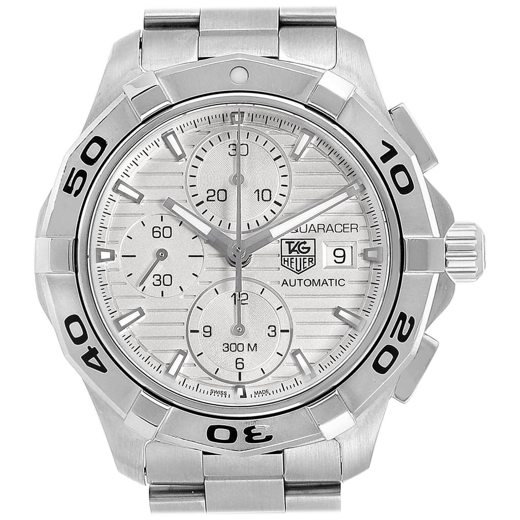 TAG Heuer Aquaracer Silver Dial Chronograph Steel Men's Watch CAP2111