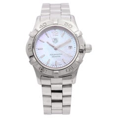TAG Heuer Aquaracer Stainless Steel MOP Dial Date Quartz Women’s Watch WAF1414
