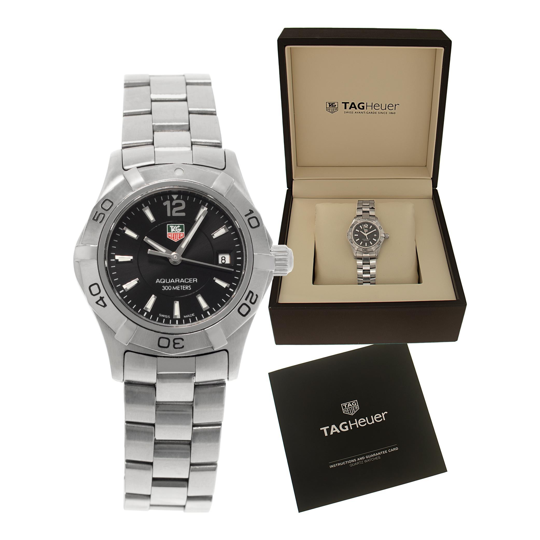 Tag Heuer Aquaracer stainless steel Quartz Wristwatch Ref waf1410 For Sale 3