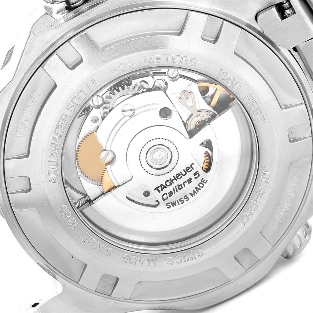 TAG Heuer Aquaracer Steel 18 Karat Rose Gold Men's Watch WAJ2150 For Sale 1