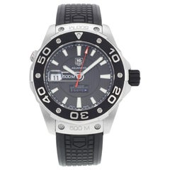 TAG Heuer Aquaracer Steel Rubber Black Dial Automatic Men's Watch WAJ2119.FT6015