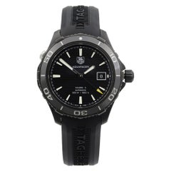 Used TAG Heuer Aquaracer Titanium Carbide Ceramic Black Dial Men Watch WAK2180.FT6027