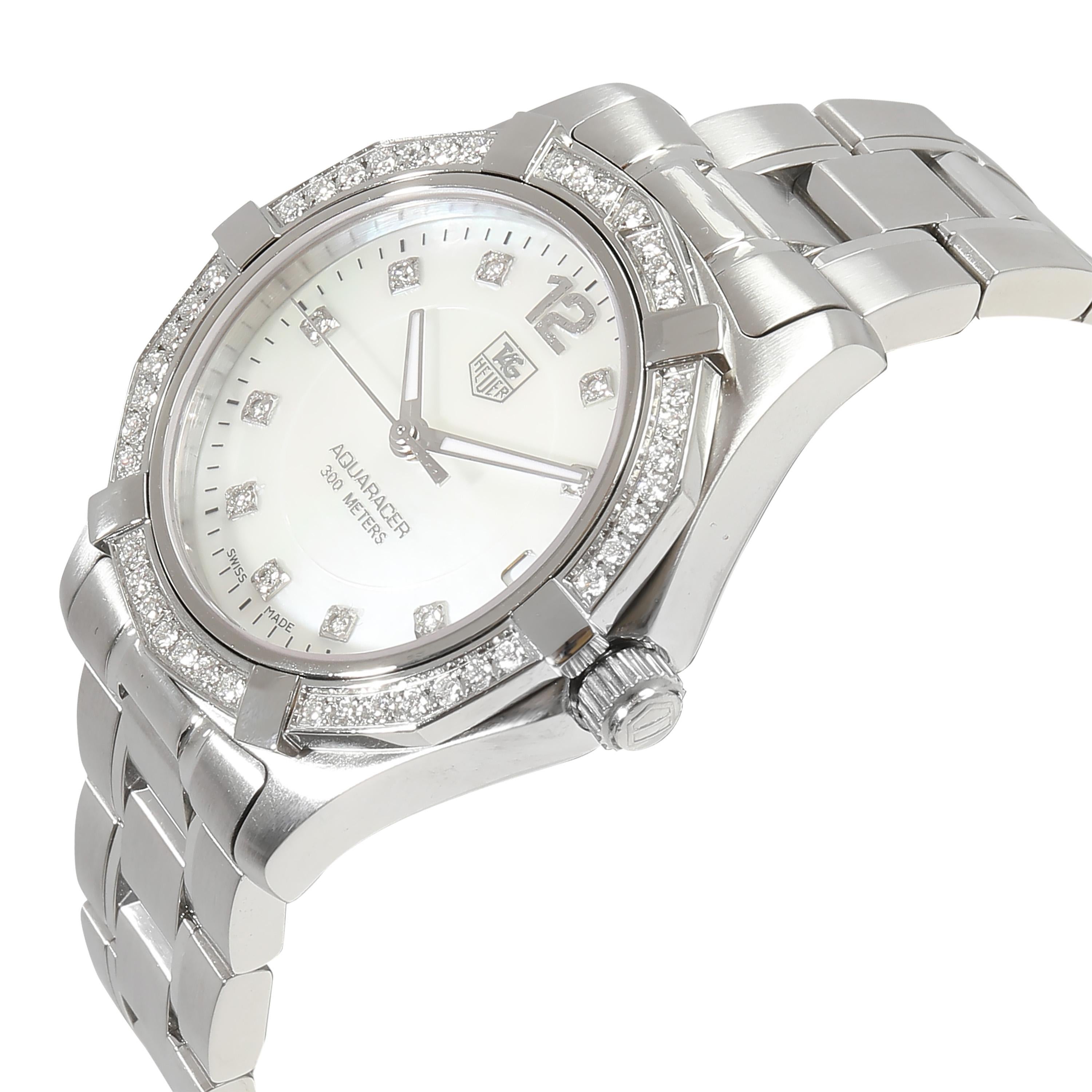 Tag Heuer Aquaracer WAF1313.BA0819 Unisex Watch in  Stainless Steel In Excellent Condition In New York, NY