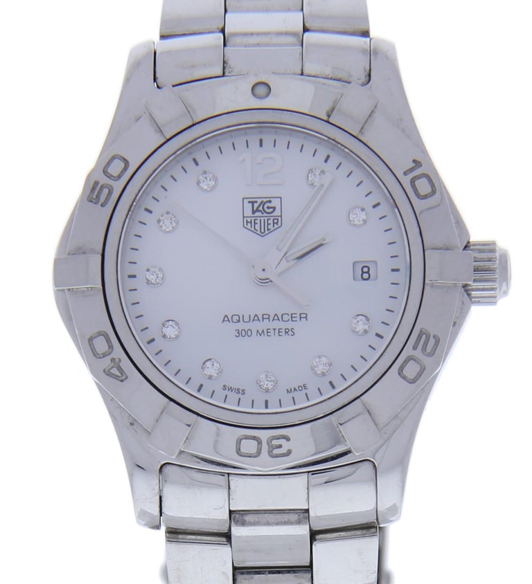 Tag Heuer Aquaracer Waf1415.Ba0824 With 6.5 in. Band and Mother-Of ...