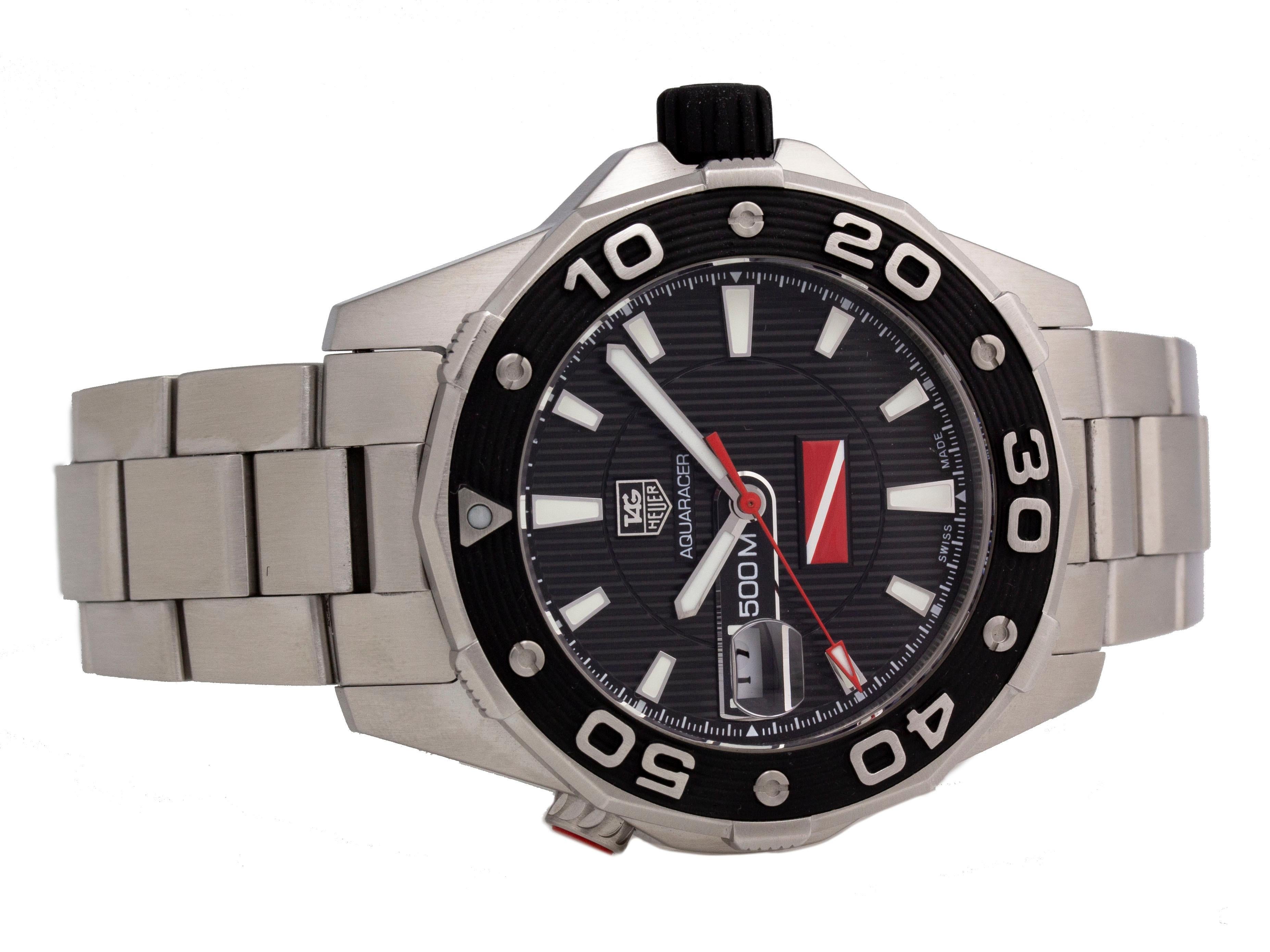 TAG Heuer Aquaracer WAJ211A.BA0870 In Excellent Condition For Sale In Willow Grove, PA