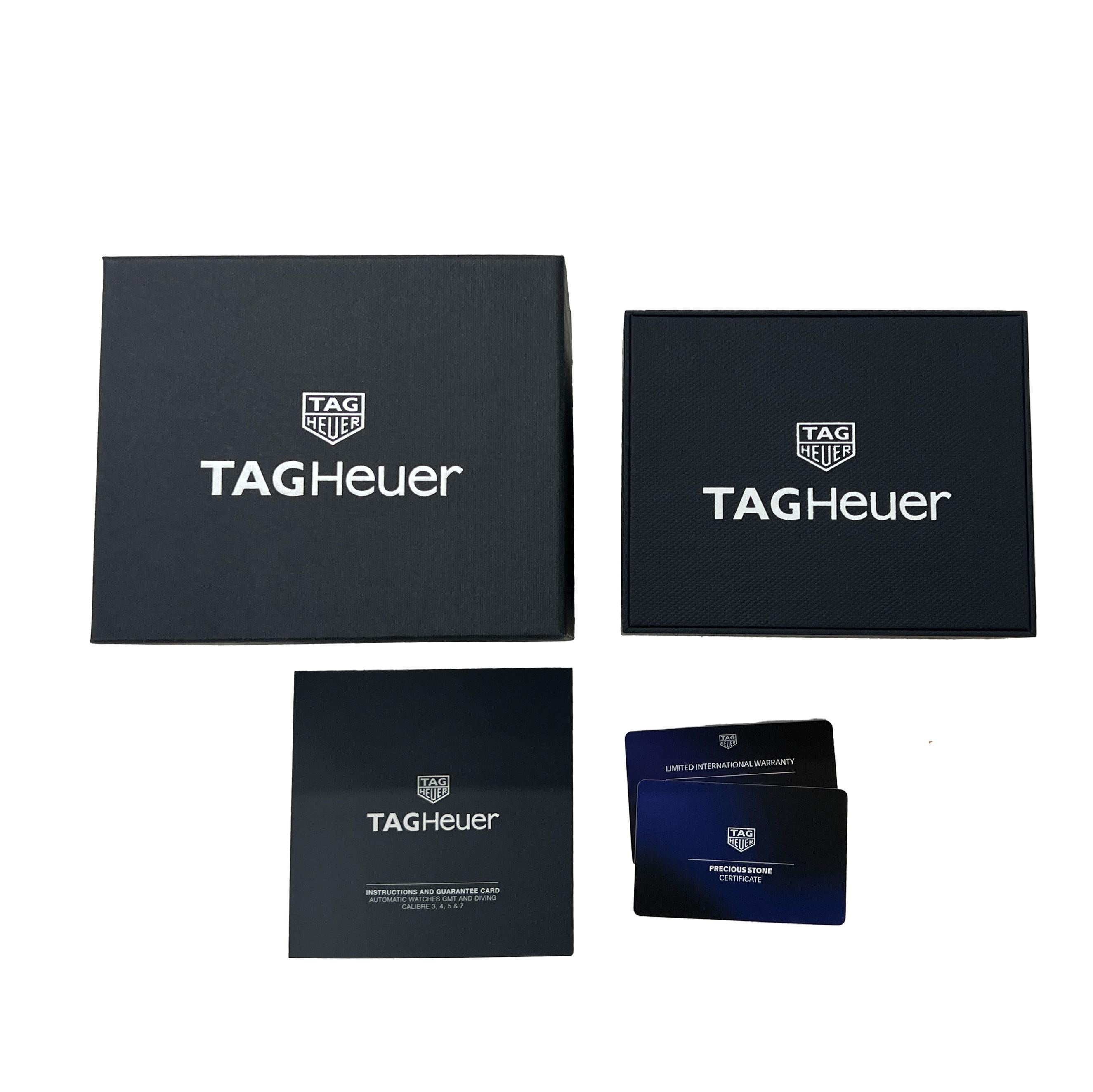Tag Heuer Aquaracer WBP231B.BA0618 Unisex Watch in  Stainless Steel 0.08 CTW For Sale 2