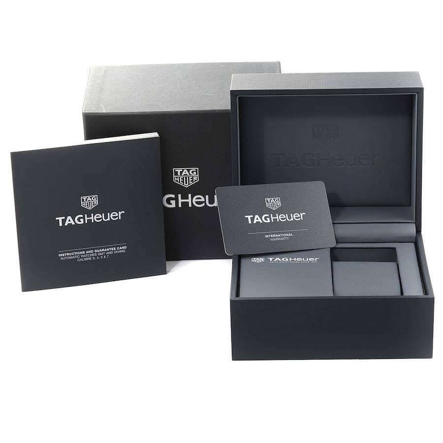 Tag Heuer Aquaracer White Dial Steel Mens Watch WAY2013 Box Card For Sale 3