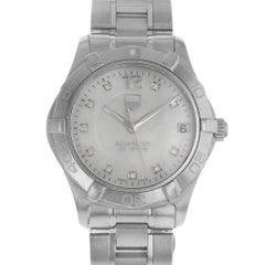 TAG Heuer Aquaracer White Mother of Pearl Dial Montre en acier pour femmes WAF1312.BA0817