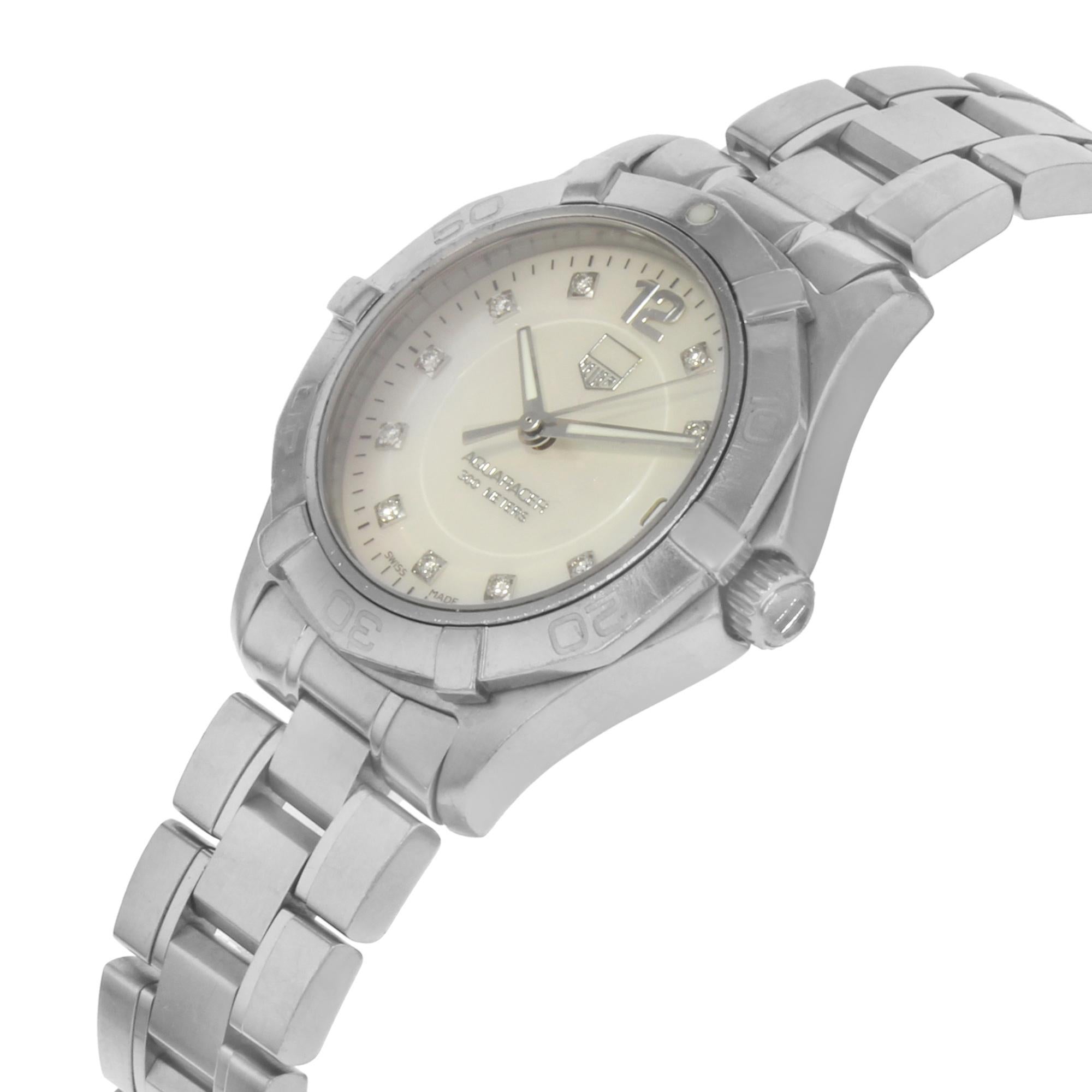 tag heuer aquaracer mother of pearl dial ladies watch