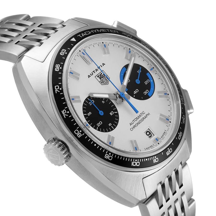 TAG Heuer Autavia Automatic Chronograph Steel Mens Watch CY2110 In Excellent Condition For Sale In Atlanta, GA
