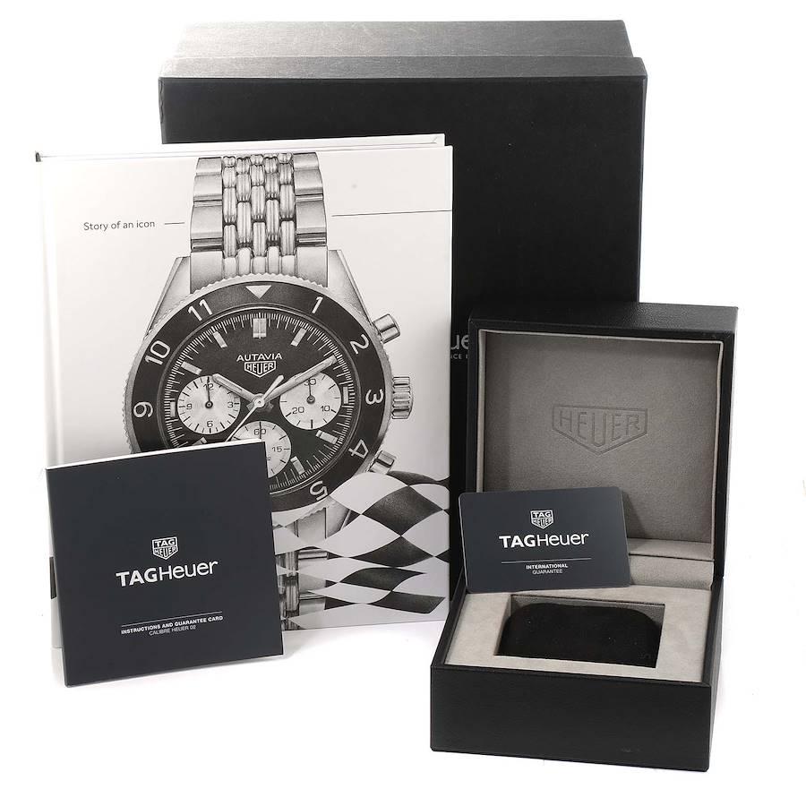 Tag Heuer Autavia Heritage Silver Dial Steel Mens Watch CBE2111 Box Papers 3
