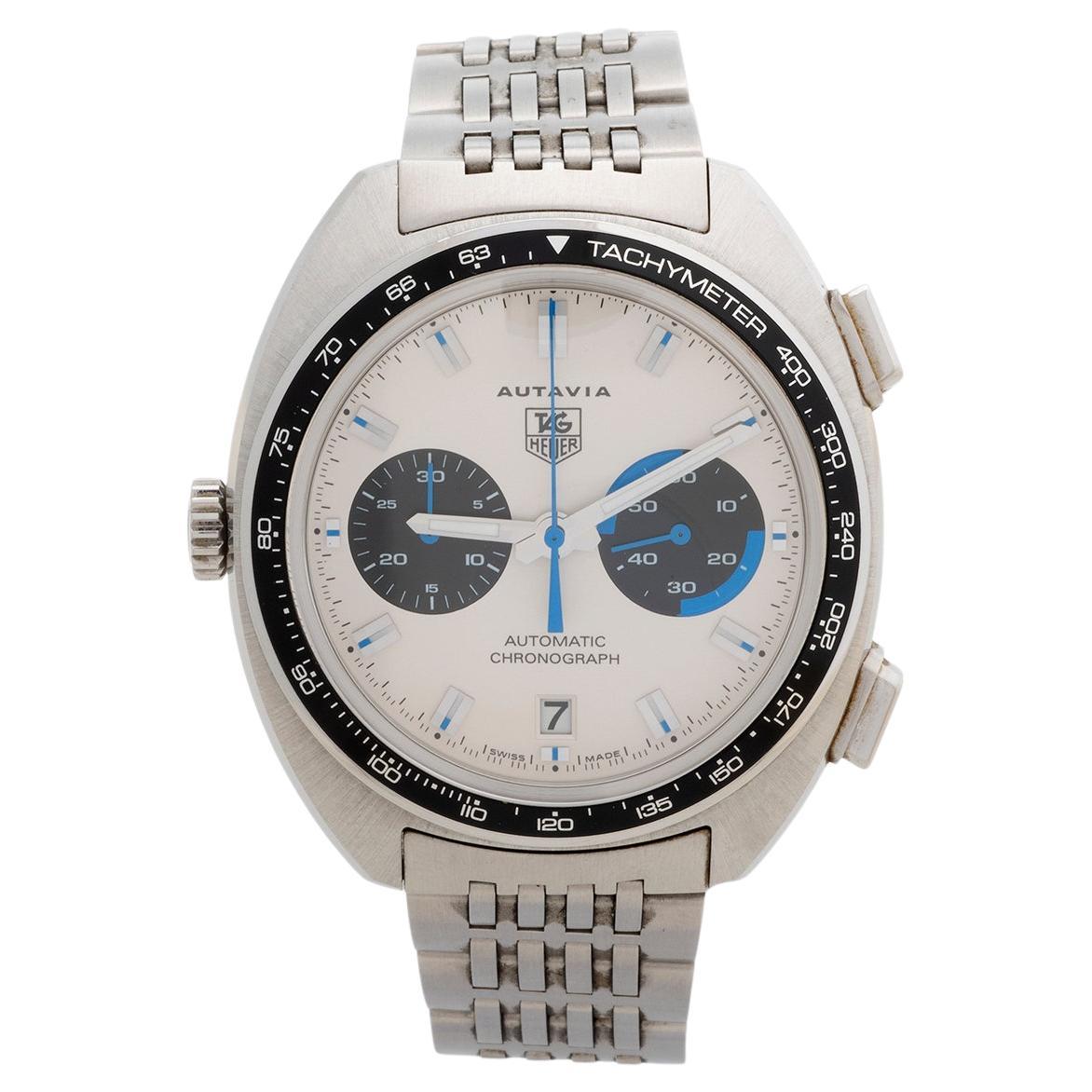 TAG Heuer Autavia "Jo Siffert", ref CY2110, 42mm Gehäuse, schwarze Hilfszifferblätter, Bj. 2007