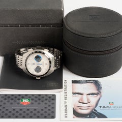 Tag Heuer Autavia "Jo Siffert" Ref CY2110, 'Holy Grail' Wristwatch. Full Set.