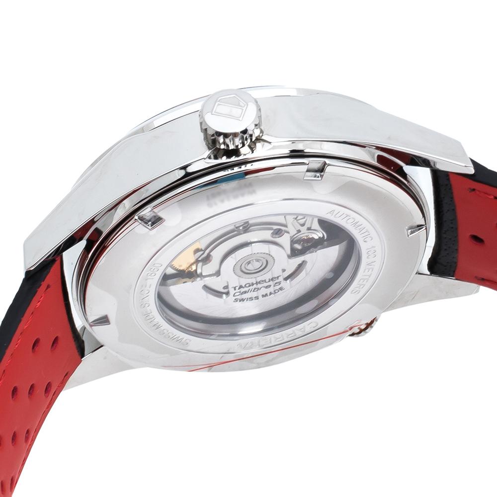 Contemporary TAG Heuer Black Carrera Drive Time WAR2A10.FC6337 Men's Wristwatch 43 mm