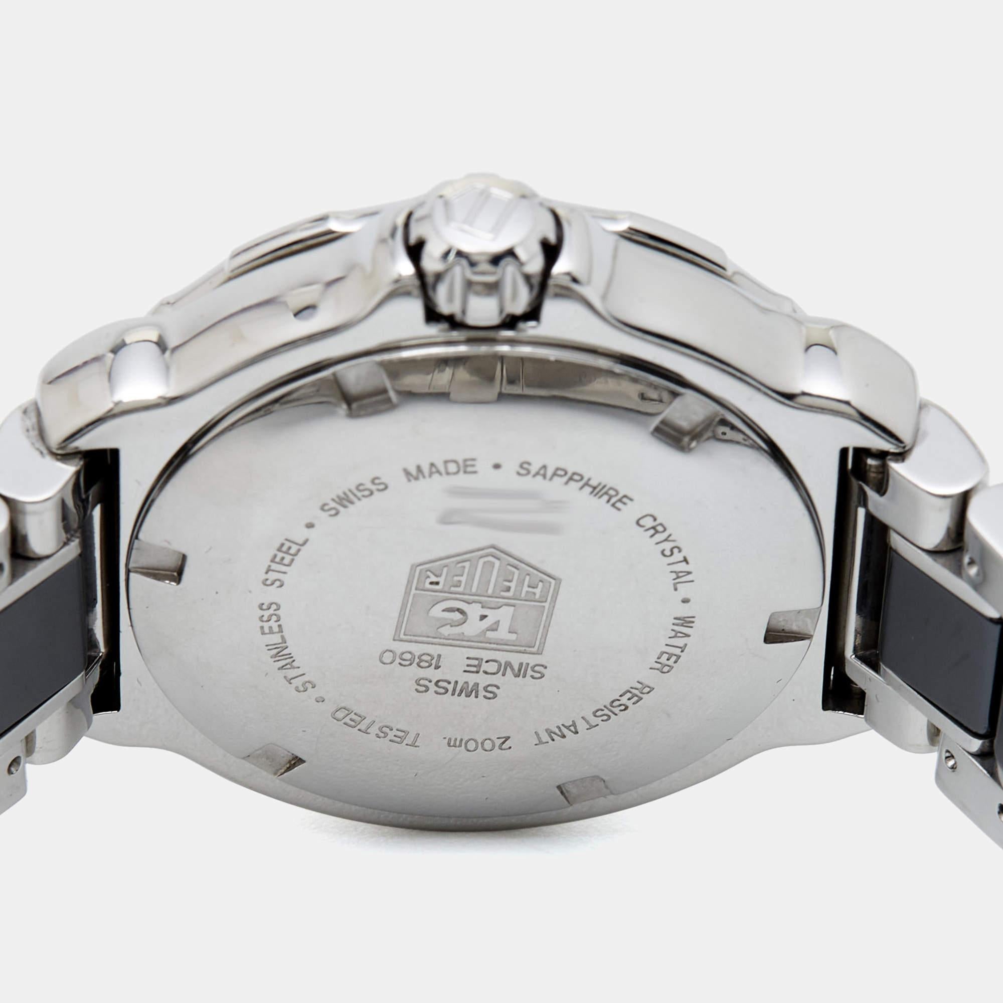 TAG Heuer Black Ceramic WAH1210.BA0859 Women's Wristwatch 37 mm In Good Condition In Dubai, Al Qouz 2
