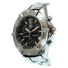 Tag Heuer Black Exclusive Professional Chronograph Men's Men's Wristwatch 38MM