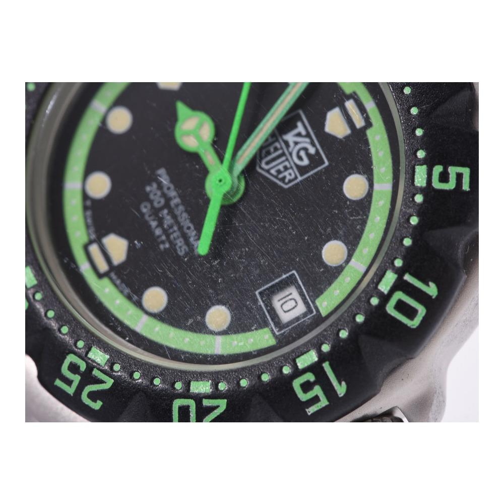 Tag Heuer Black/Green Stainless Steel Professional 200M Women's Wristwatch 27 MM 1