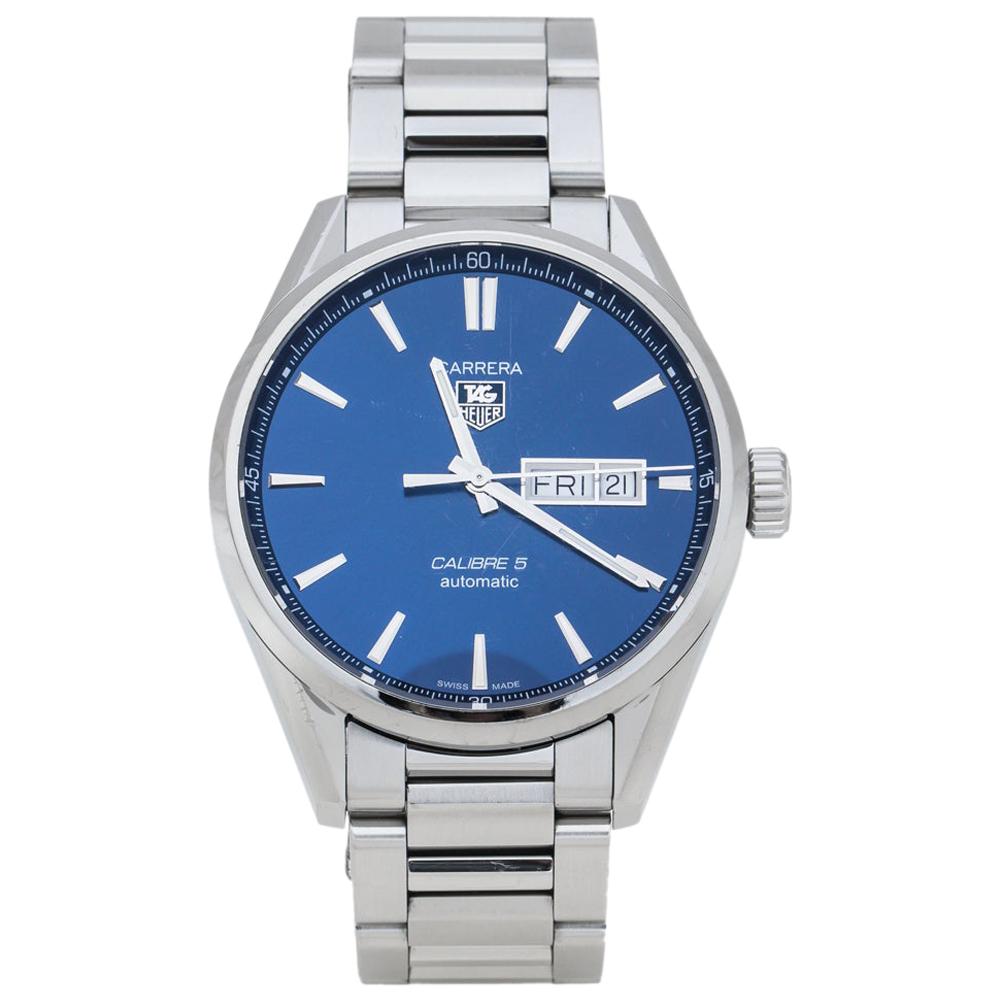 TAG Heuer Blue Carrera Calibre 5 WAR201E.BA0723 Men's Wristwatch 41 mm