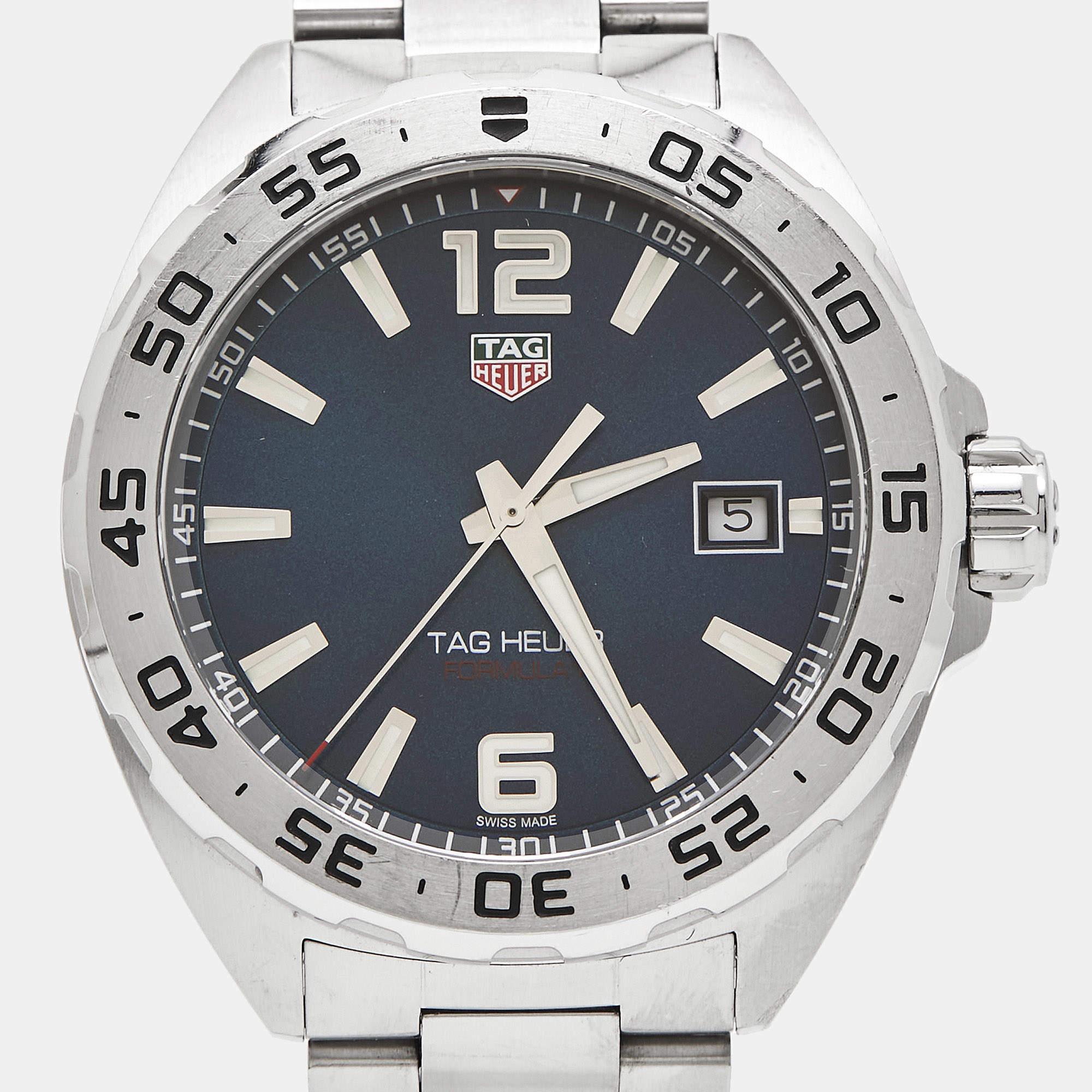 Tag Heuer Blue Stainless Steel Formula 1 WAZ1118.BA0875 Men's Wristwatch 41 mm 3