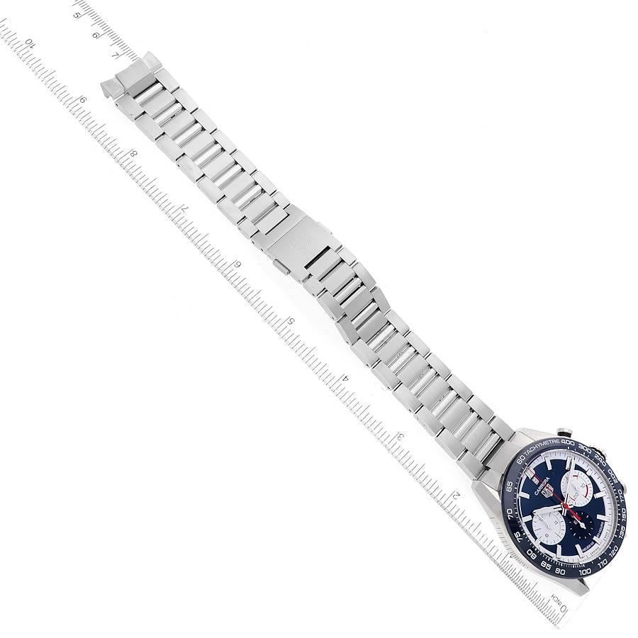 TAG Heuer Carrara 160 Years Anniversary Blue Dial Steel Watch CBN2A1E Box Card For Sale 1