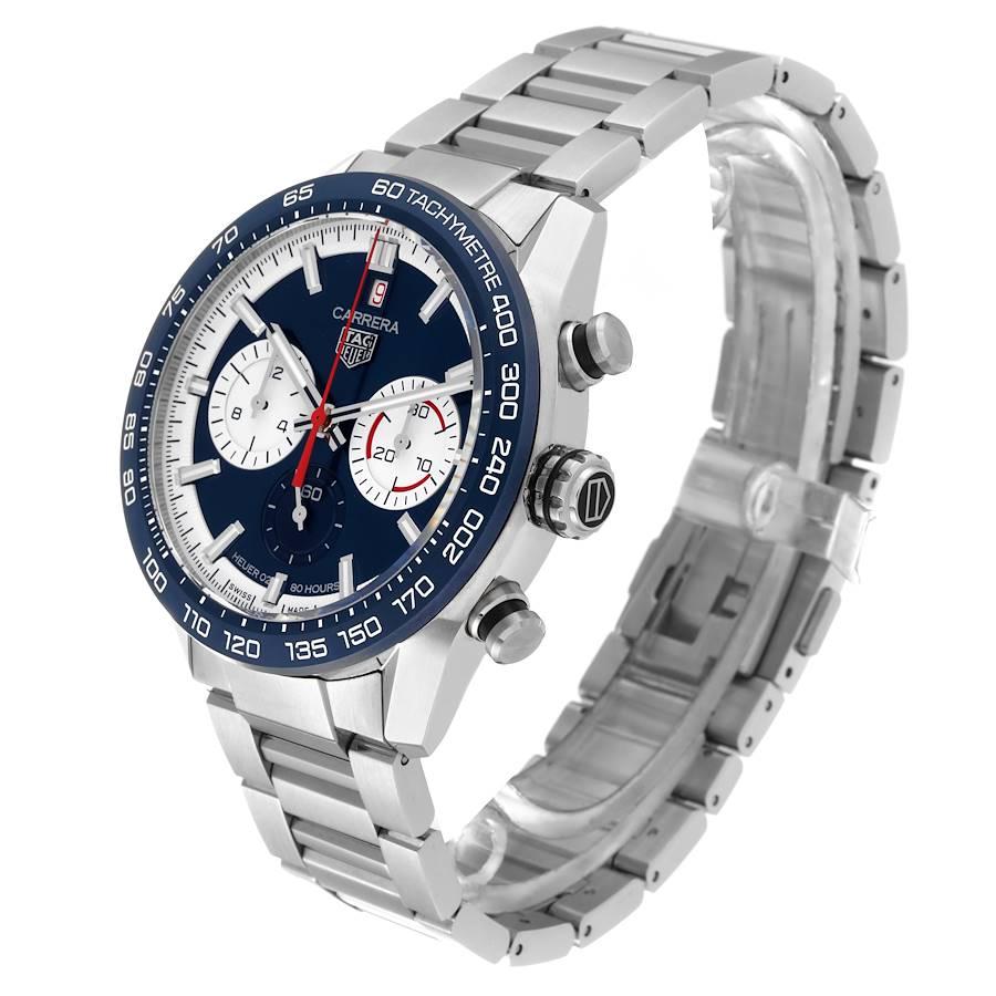 Tag Heuer Carrera 160 Years Anniversary Stahluhr mit blauem Zifferblatt CBN2A1E Herren