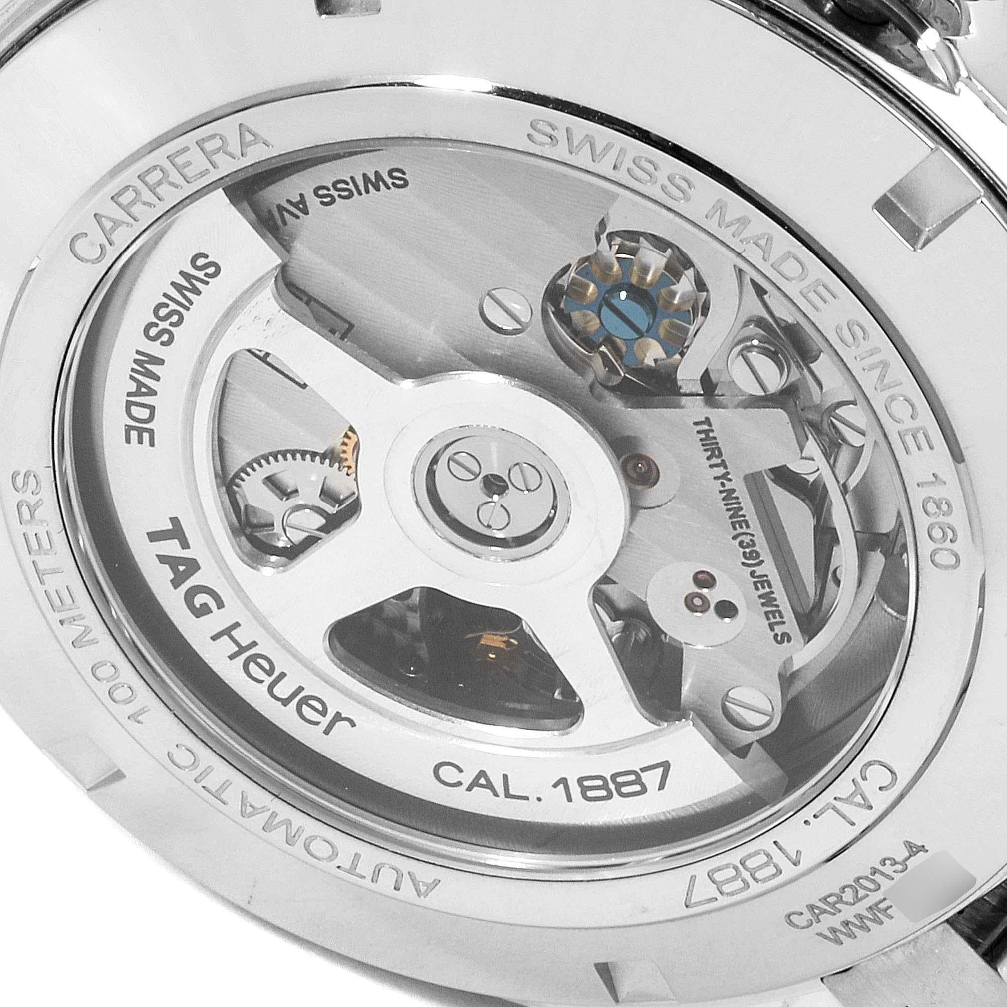 TAG Heuer Carrera 1887 Grey Dial Chronograph Mens Watch CAR2013 2