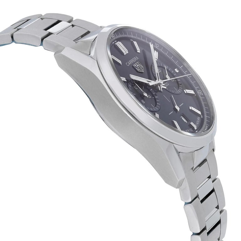Men's TAG Heuer Carrera Steel Blue Dial Automatic Mens Watch CBN2011.BA0642 For Sale