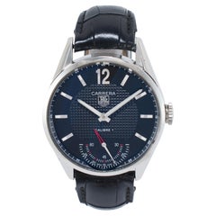 TAG Heuer Carrera 43MM wv3010.eb0025 Quadrante Nero Acciaio Orologio a carica manuale