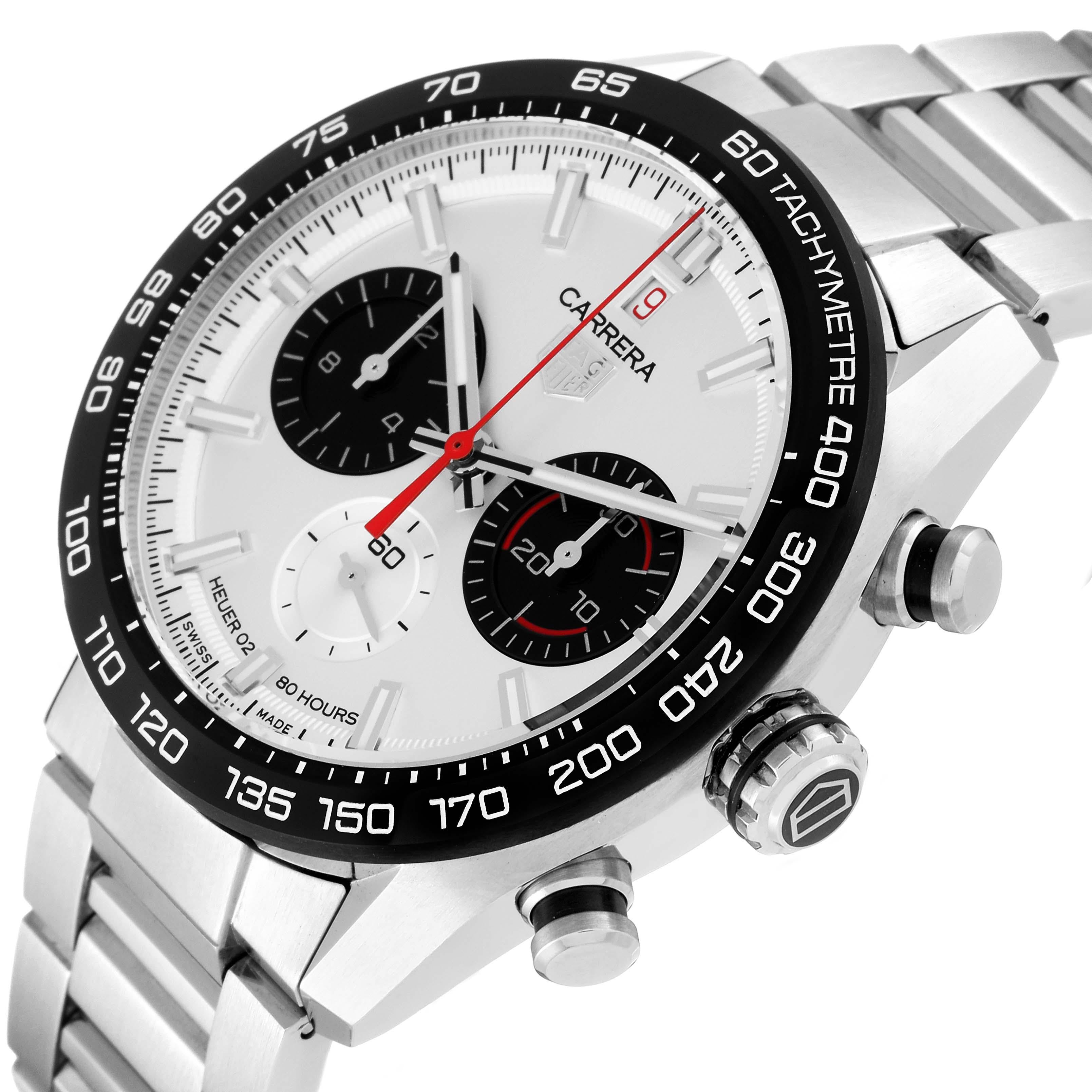 Tag Heuer Carrera Anniversary LE Steel Silver Dial Mens Watch CBN2A1D Box Card For Sale 1