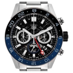 Tag Heuer Carrera Batman Chronograph Stahluhr CBG2A1Z Box Card mit Lünette