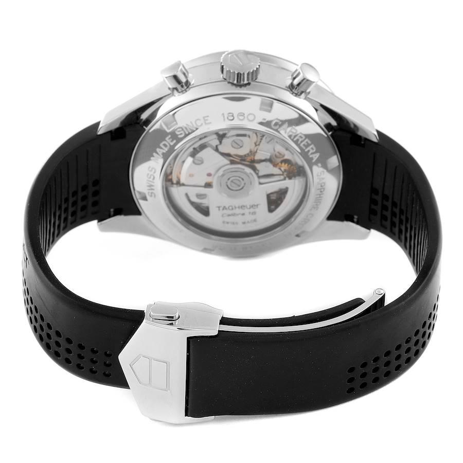 Etikett Heuer Carrera Chronograph Herrenuhr CV2014 Box Card mit schwarzem Zifferblatt im Angebot 4