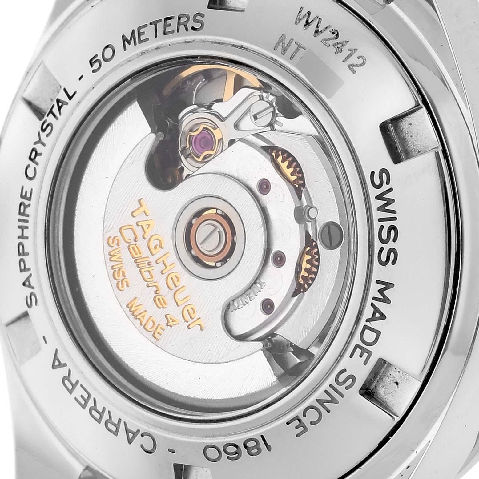 TAG Heuer Carrera Black Diamond Dial Steel Ladies Watch WV2412 1