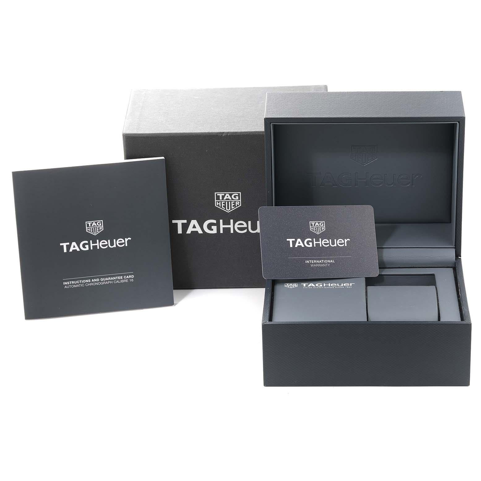 Tag Heuer Carrera Negro Nácar Edición Especial Japonesa Reloj de acero 6