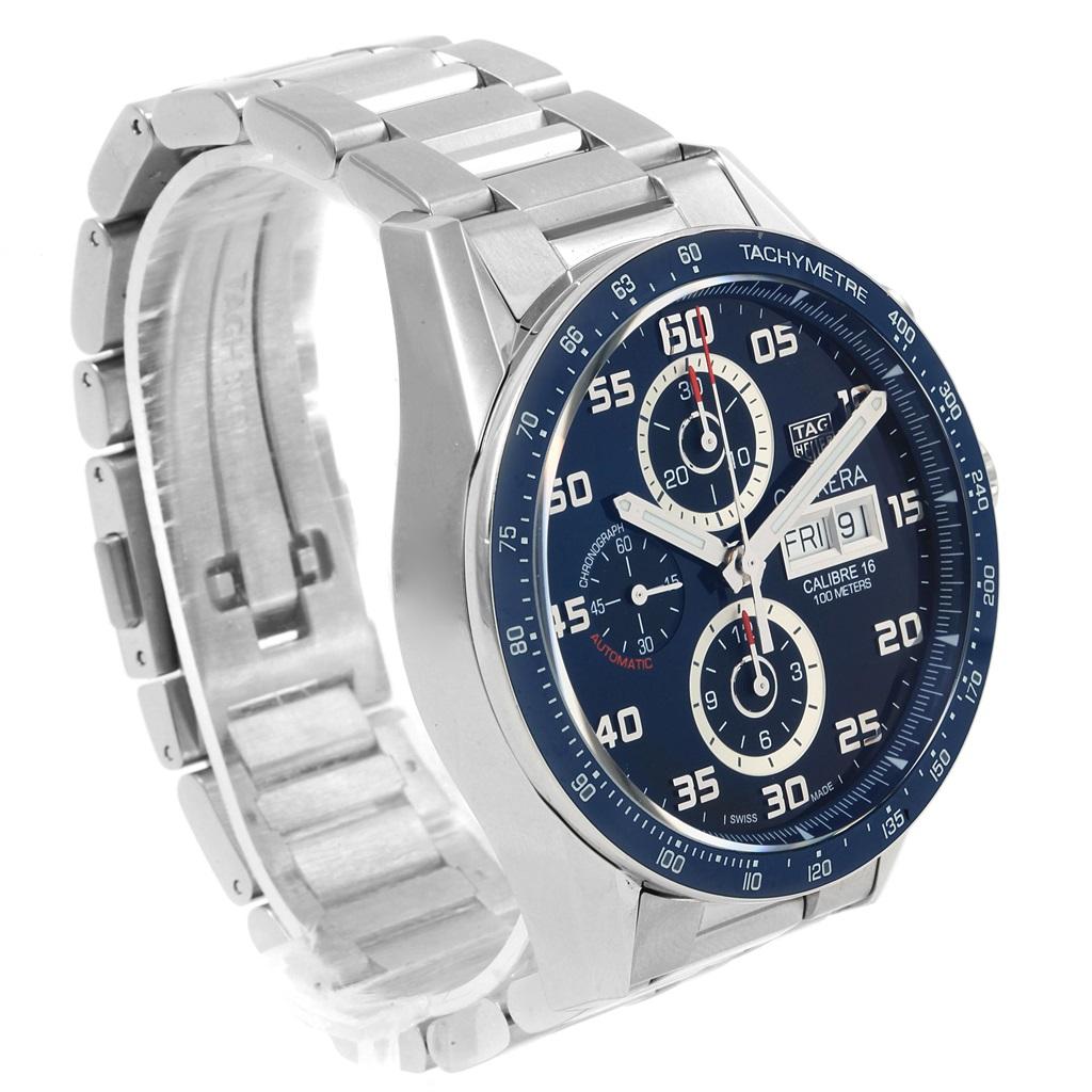 TAG Heuer Carrera Blue Dial Chronograph Steel Men's Watch CV2A1V 2
