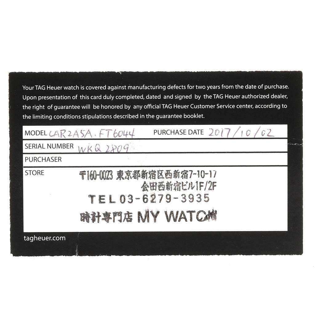 TAG Heuer Carrera Caliber Heuer 01 Skeleton Watch CAR205A Box Card 4