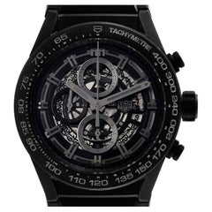 TAG Heuer Carrera Calibre 01 Skeleton Ceramic Mens Watch CAR2A91 Box Card