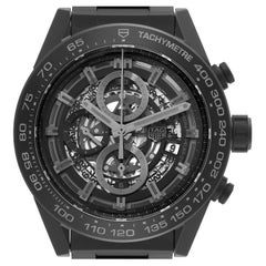 TAG Heuer Carrera Calibre 01 Skeleton Ceramic Mens Watch CAR2A91 Box Card