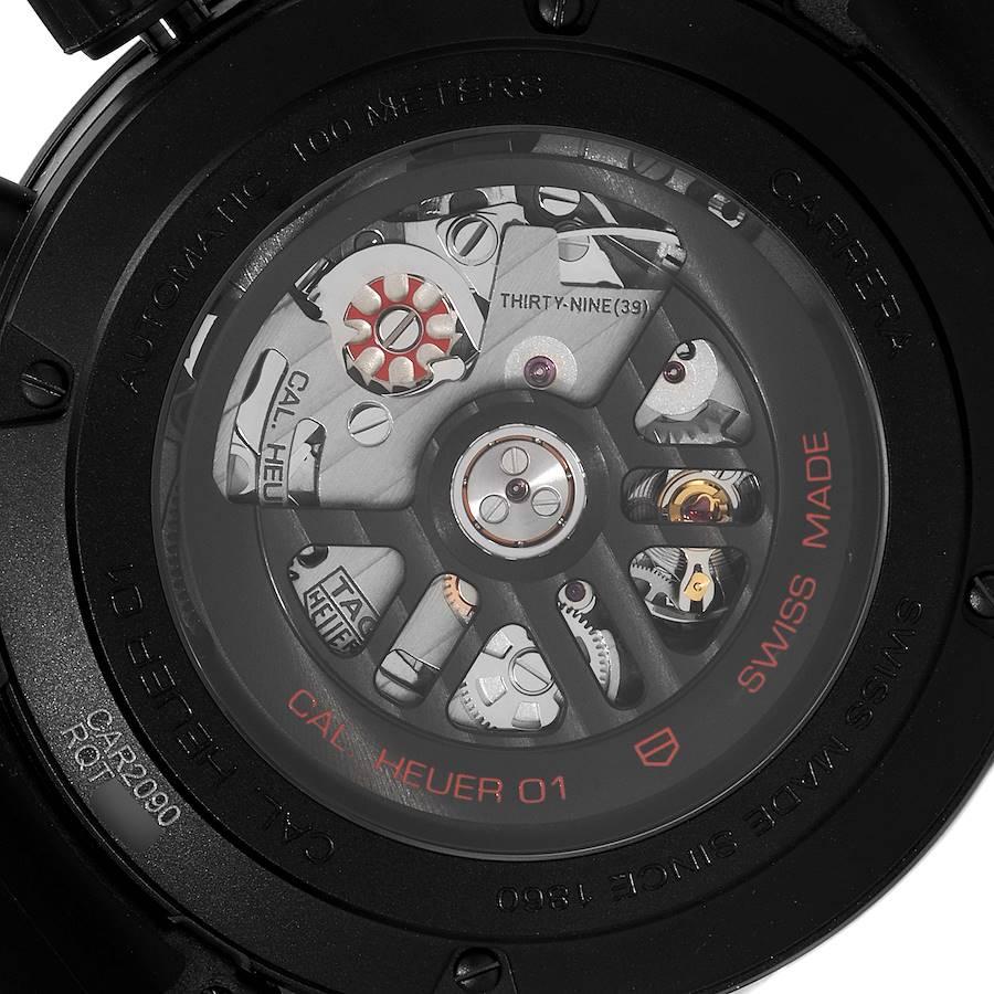 Men's TAG Heuer Carrera Calibre 01 Skeleton Mens Watch CAR2090 Box Card