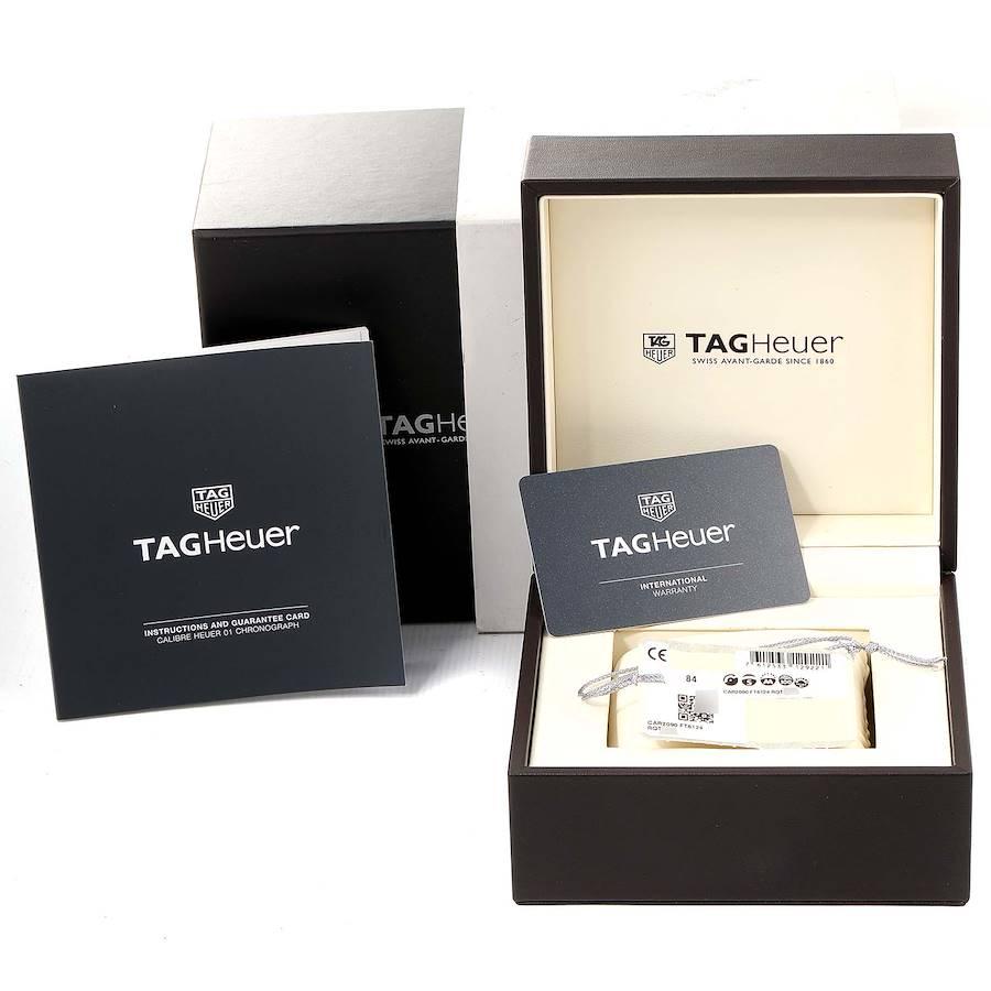 TAG Heuer Carrera Calibre 01 Skeleton Mens Watch CAR2090 Box Card 3