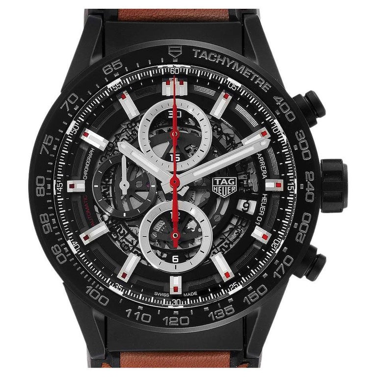 TAG Heuer Carrera Kaliber 01 Skelett Herrenuhr CAR2090 Box Karton im