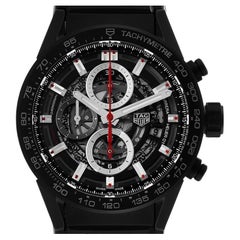 TAG Heuer Carrera Calibre 01 Skeleton Mens Watch CAR2090 Box Card