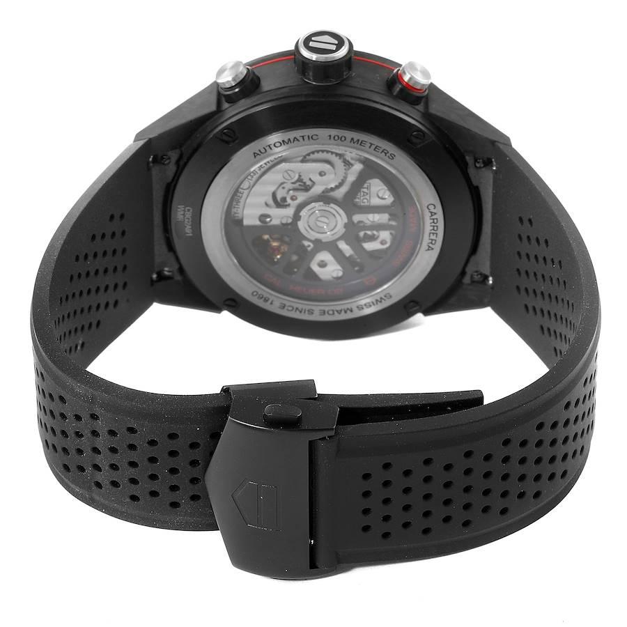 TAG Heuer Carrera Calibre 02 Skeleton Carbon Watch CBG2A91 Unworn For Sale 2