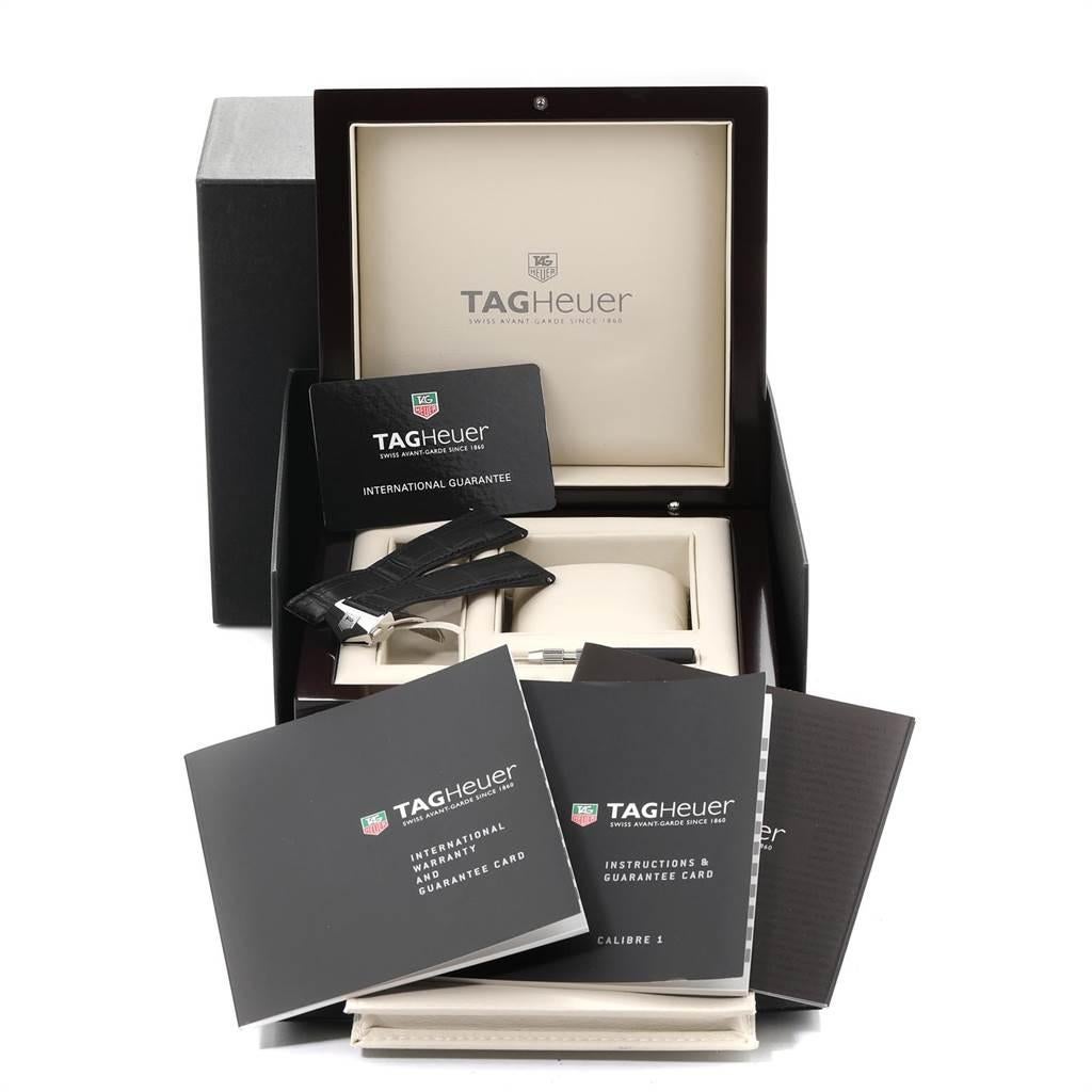 TAG Heuer Carrera Calibre 1 Limited Edition Men's Watch WV3010 Box Card For Sale 5