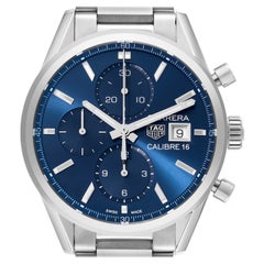 Tag Heuer Montre Carrera Calibre 16 chronographe en acier pour hommes CBK2112 Boîte Card