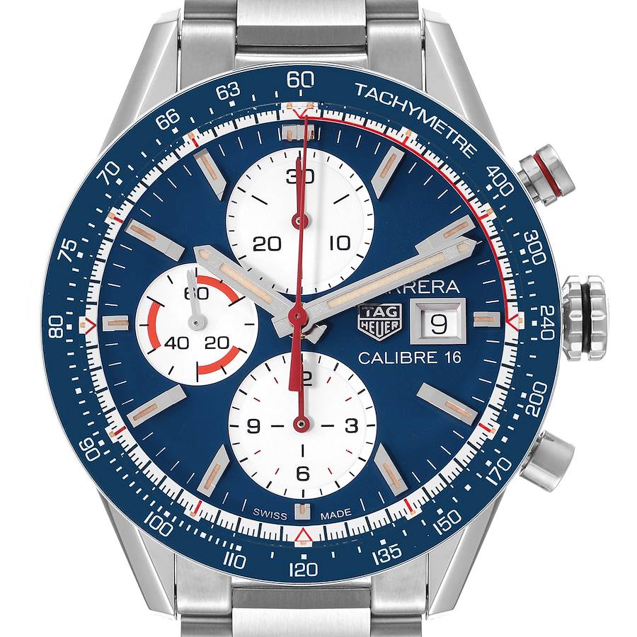 TAG Heuer Carrera Calibre 16 Cronógrafo Acero Reloj Caballero CV201AR Sin usar en venta