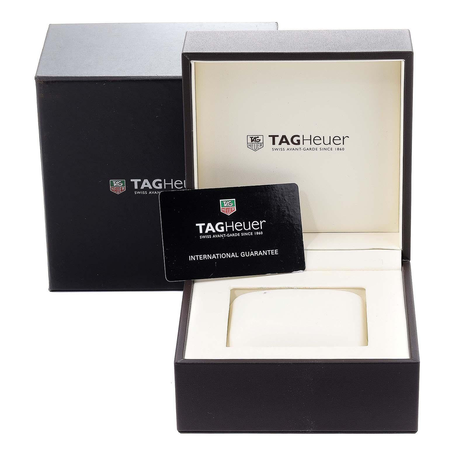 TAG Heuer Carrera Calibre 16 Titanium Day Date Men’s Watch CV2A80 Box Card 2