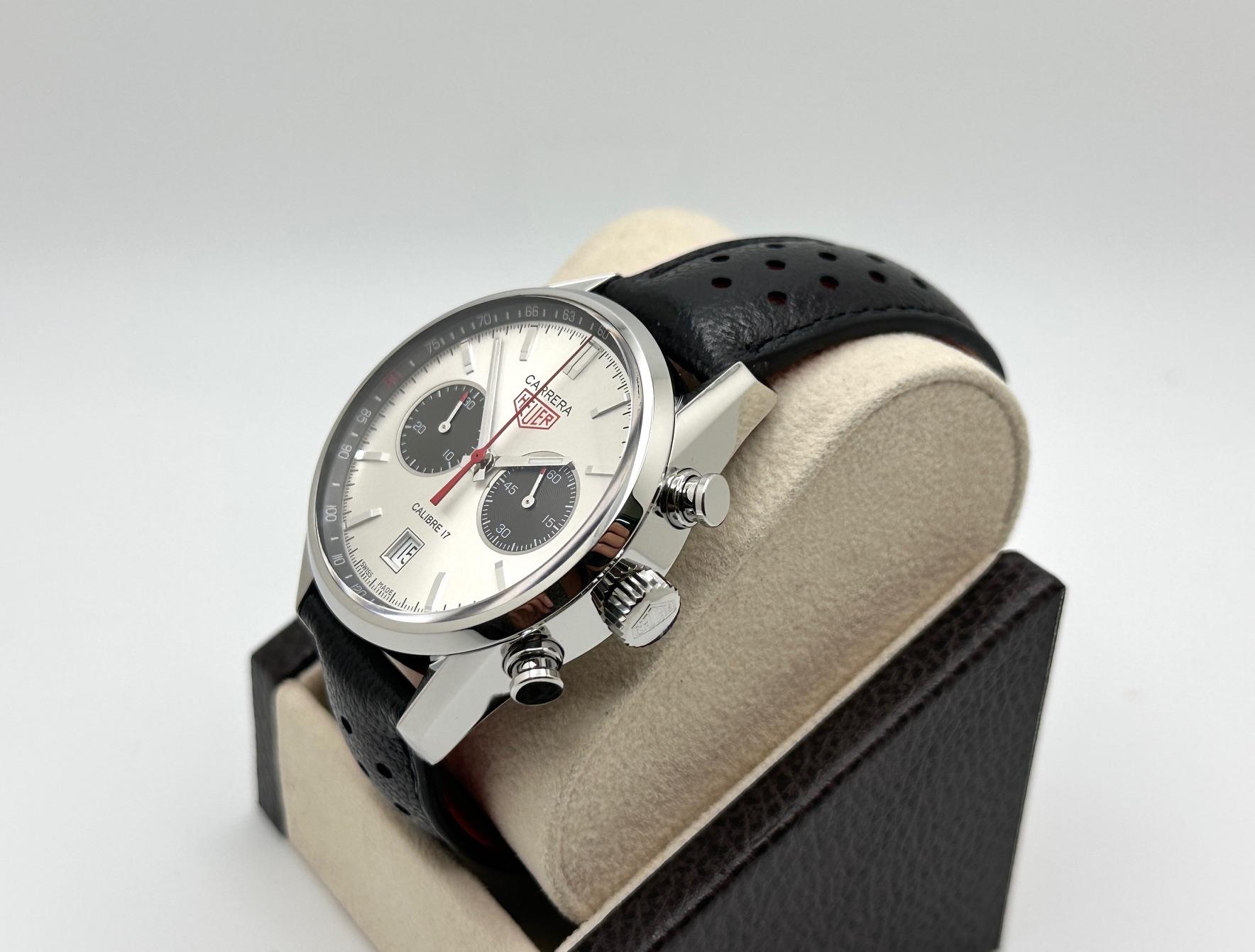 Tag Heuer Carrera Calibre 17 Jack Heuer CV2119.FC6310 41mm Acier Boîte Papier Pour hommes en vente