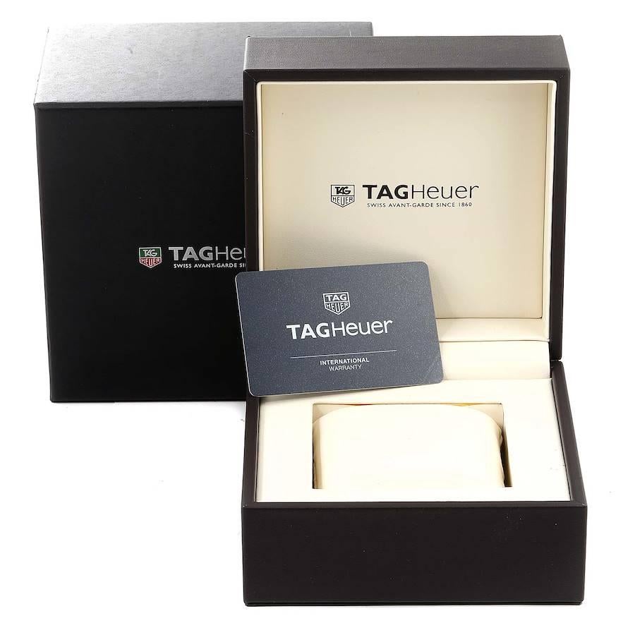 TAG Heuer Carrera Calibre 36 Flyback Steel Mens Watch CAR2B11 Box Card For Sale 3