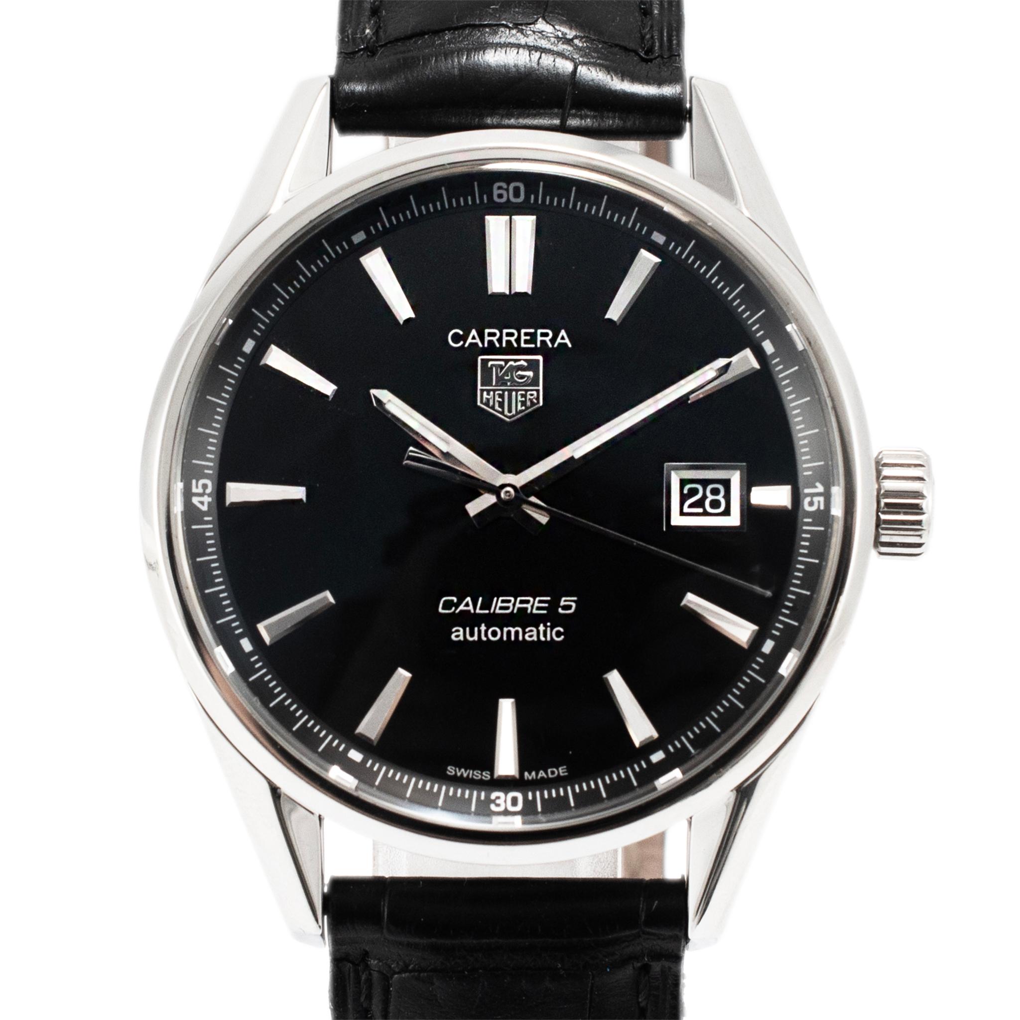 Marke: Tag Heuer 

Geschlecht: Männer 

Metalltyp: Rostfreier Stahl 

Durchmesser: 39,00 mm

Gewicht: 78,92 Gramm

Eine Schweizer TAG HEUER-Uhr aus rostfreiem Stahl. Das Metall wurde getestet und als rostfreier Stahl eingestuft. Die Marke 