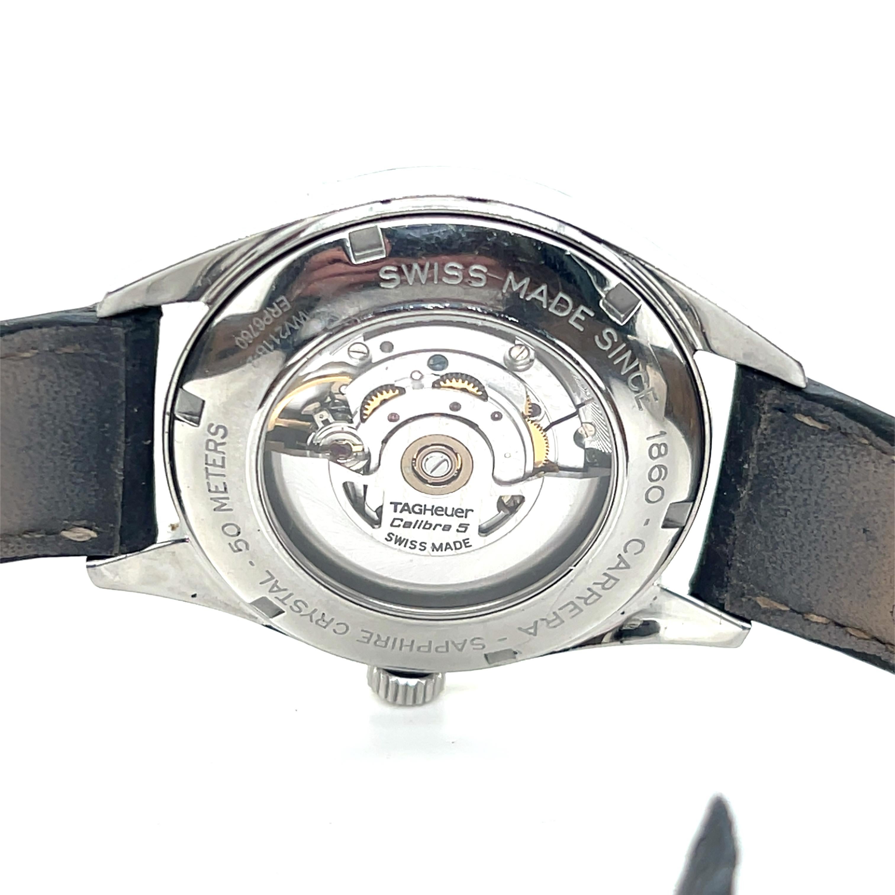 TAG Heuer Carrera Kaliber 5 Saphirglas Herrenarmbanduhr 3